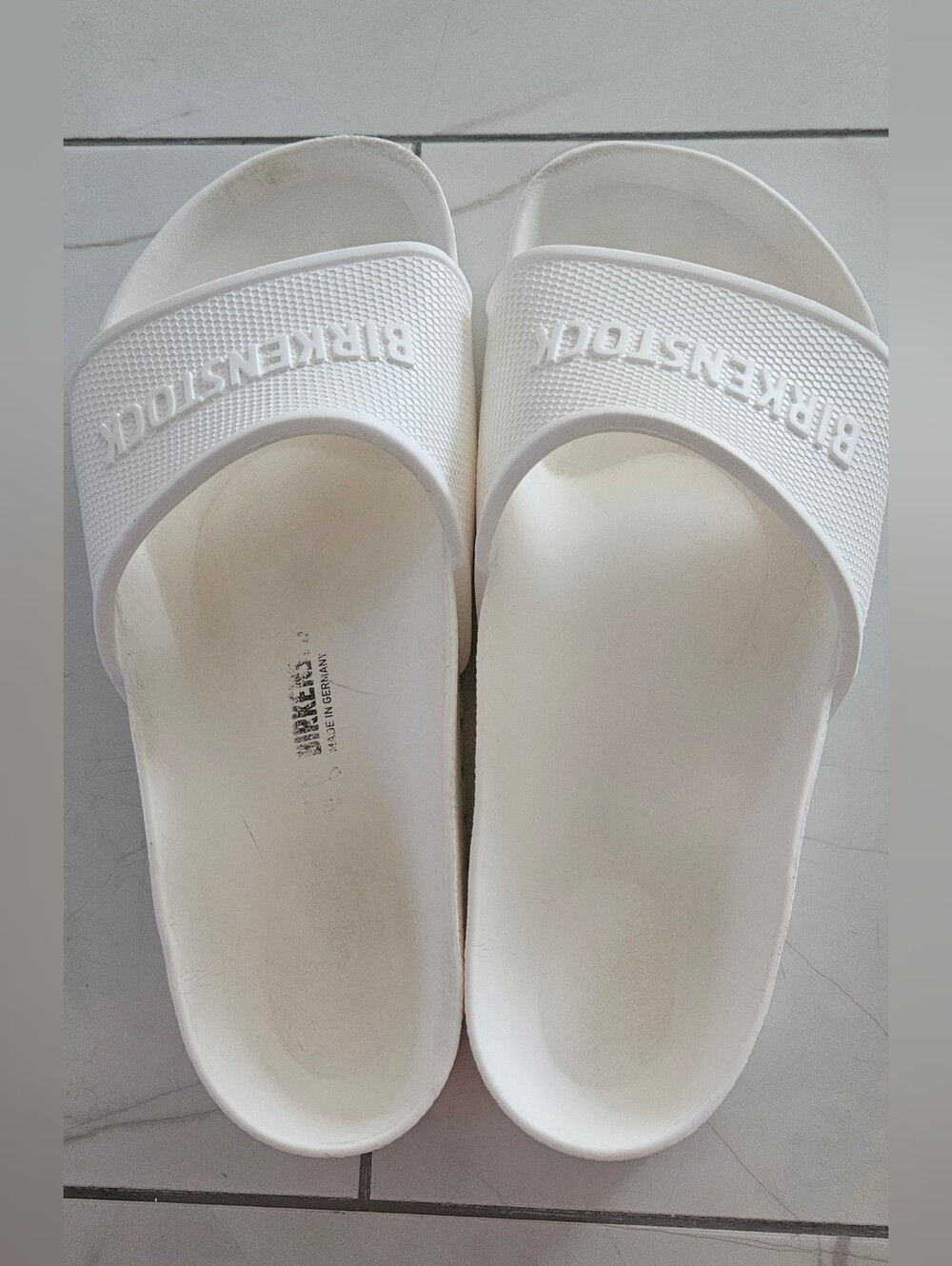 Birkenstock White EVA Slide Sandals